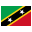 Flag of Saint Kitts in Nevis