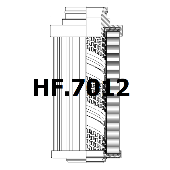 Side of HF.7012 - Filtros Hidraulicos