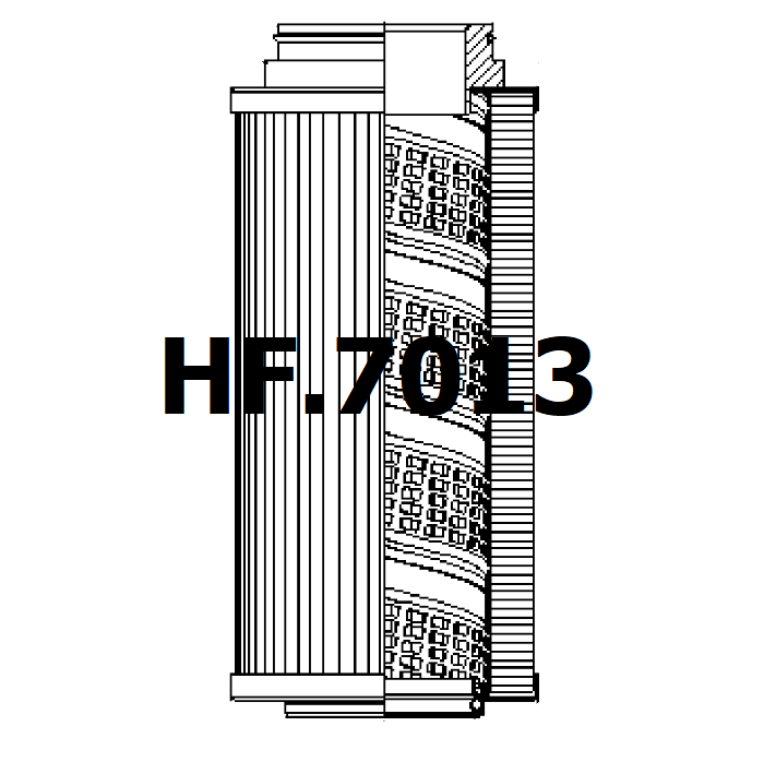 Side of HF.7013 - Hydraulic Filter