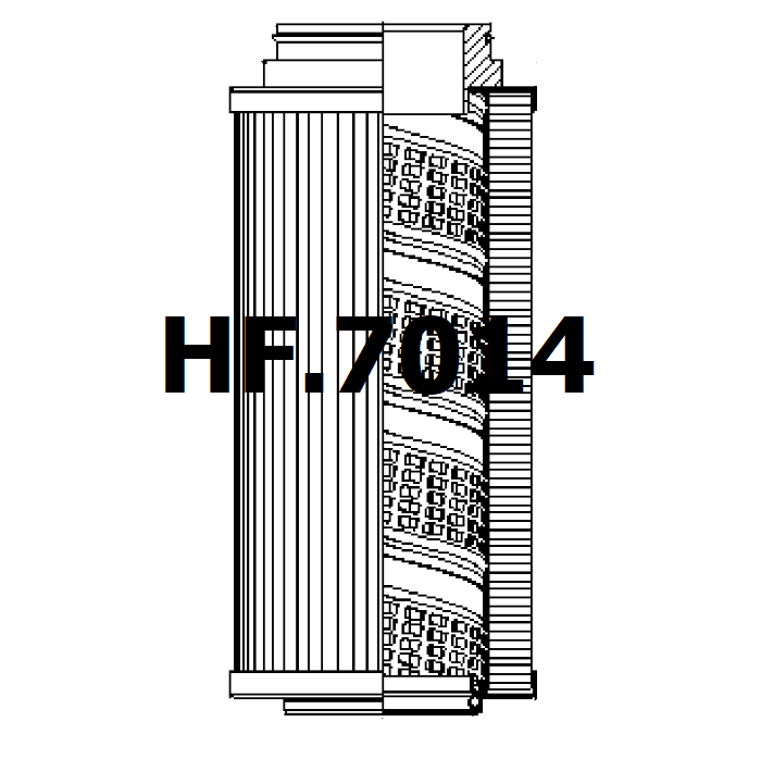 Side of HF.7014 - Filtre hydraulique