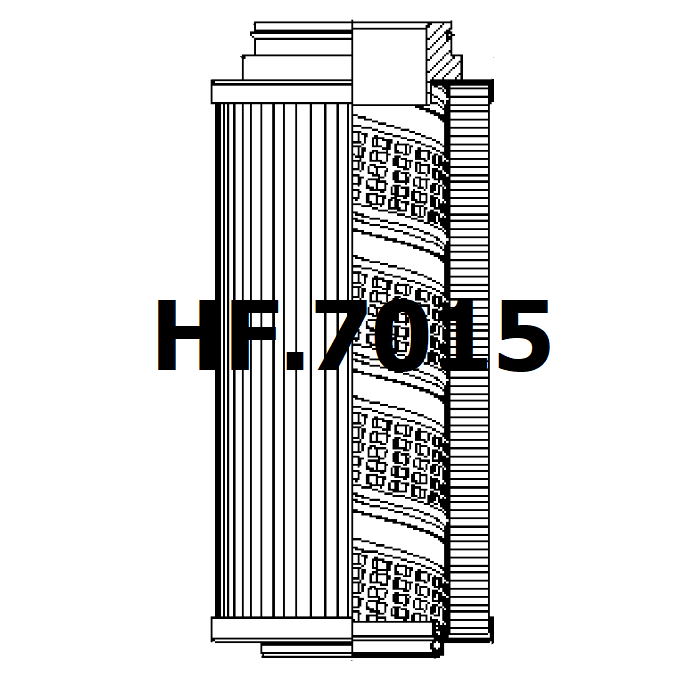 Side of HF.7015 - Hydraulic Filter
