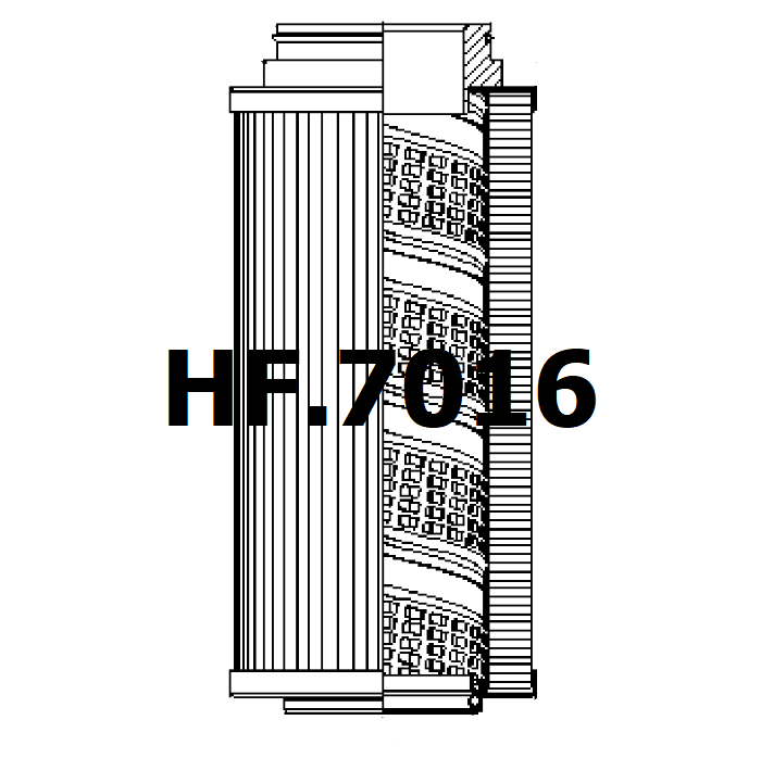 Side of HF.7016 - Filtre hydraulique