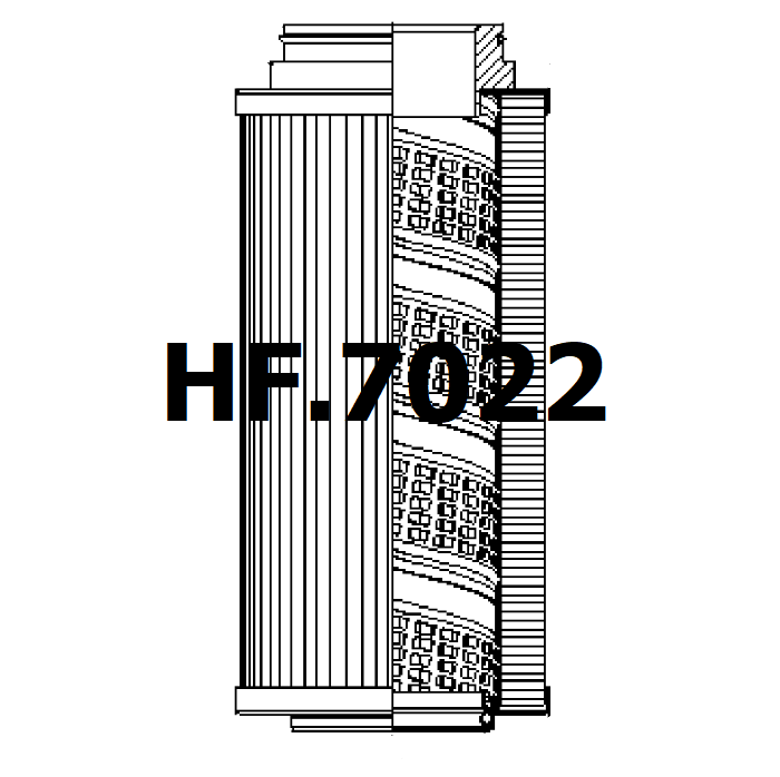 Side of HF.7022 - Hydraulic Filter