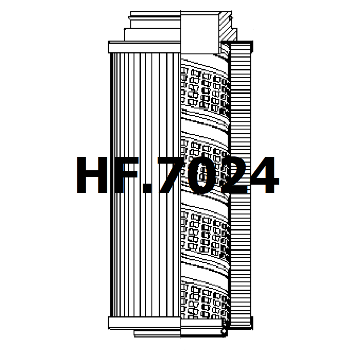 Side of HF.7024 - Hydrauliek filter