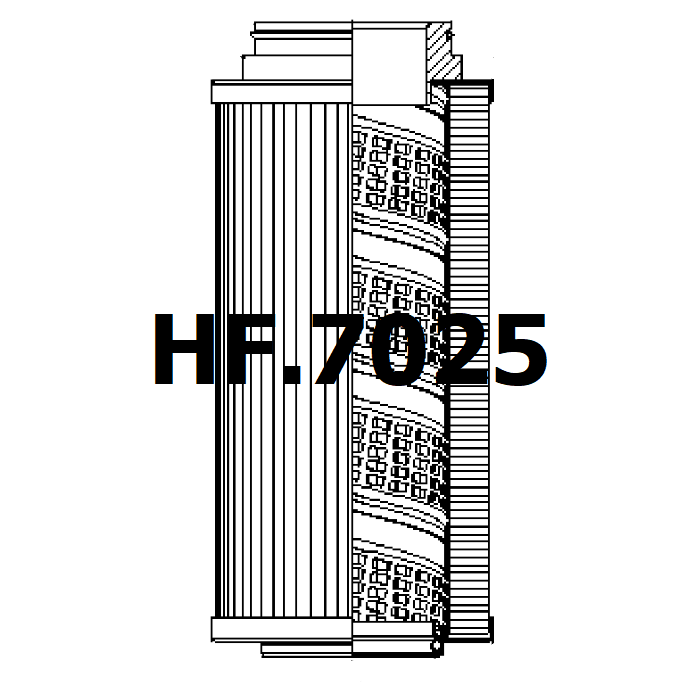 Side of HF.7025 - Hydraulic Filter