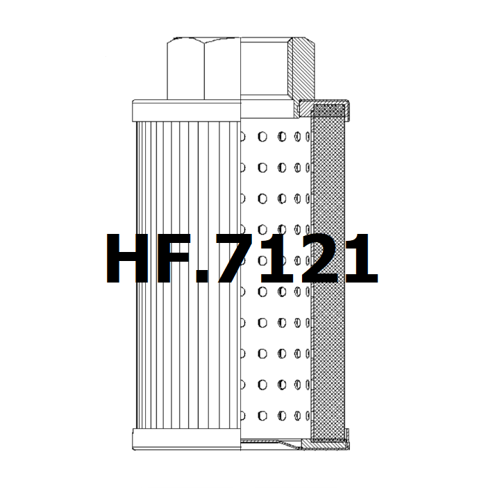 Side of HF.7121 - Hydraulic Filter