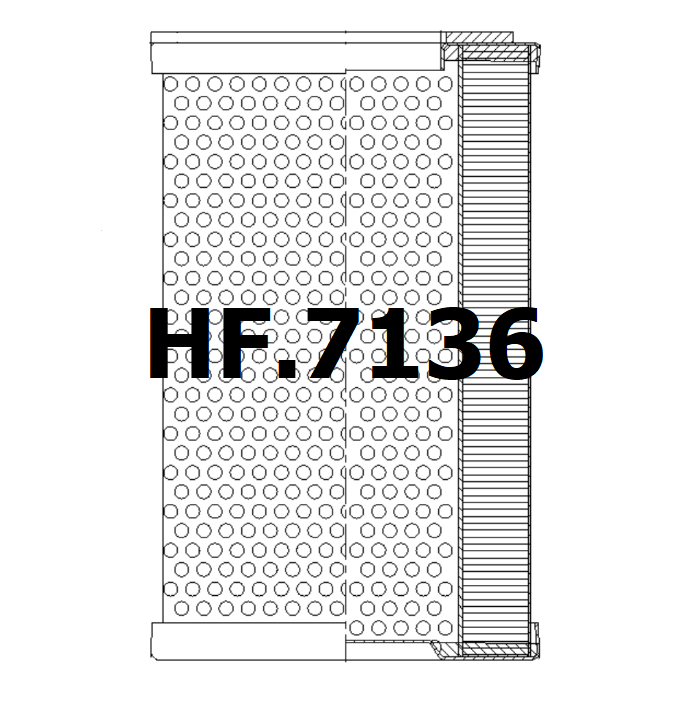 Side of HF.7136 - Hydraulic Filter