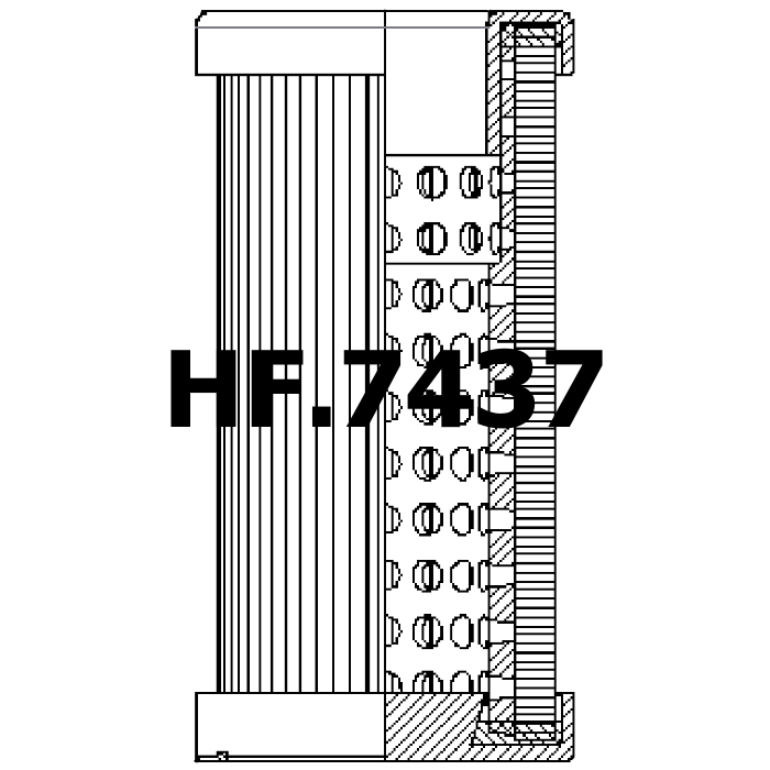 Side of HF.7437 - Filtros Hidraulicos