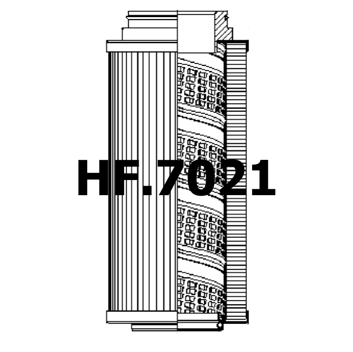Side of HF.7021 - Hydrauliek filter