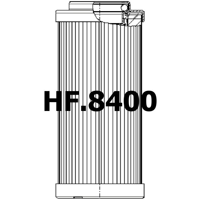 Side of HF.8400 - Hydraulic Filter
