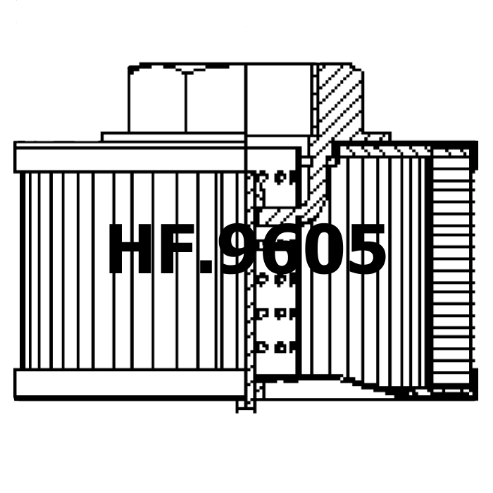 Side of HF.9605 - Hydraulic Filter