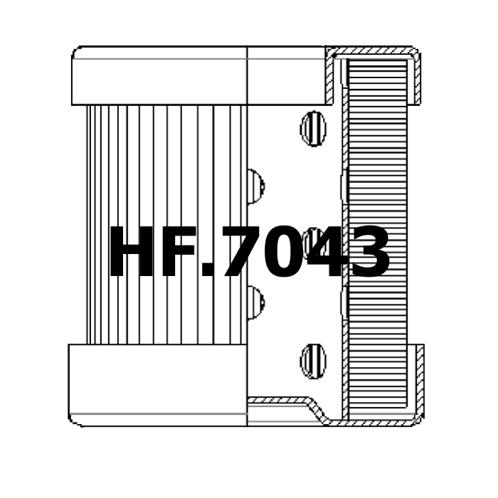 Side of HF.7043 - Filtro Hidráulico