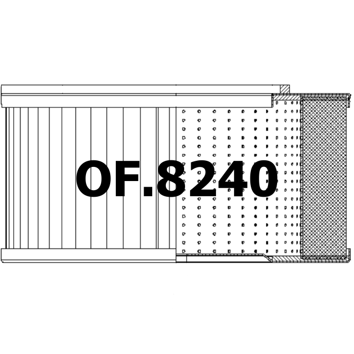 Side of OF.8240 - Oliefilter