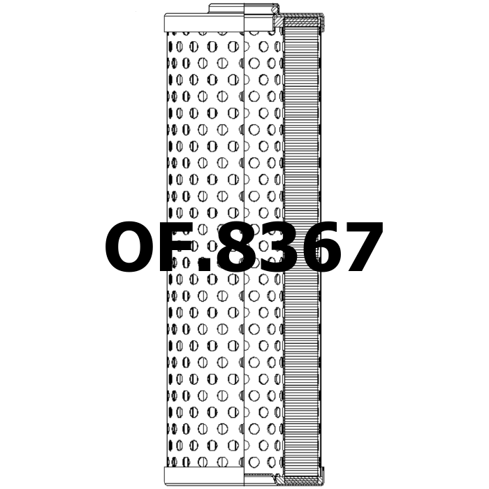 Side of OF.8367 - Oil Filter