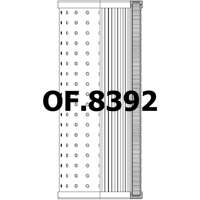 Side of OF.8392 - Oil Filter