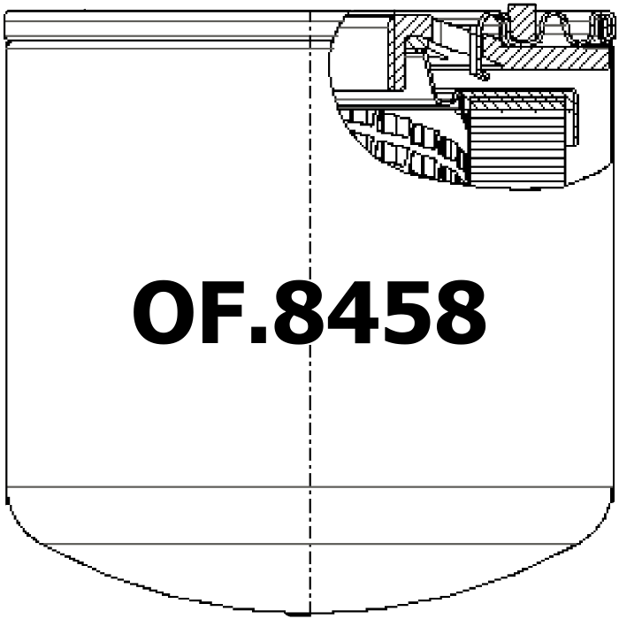 Side of OF.8458 - Oil Filter