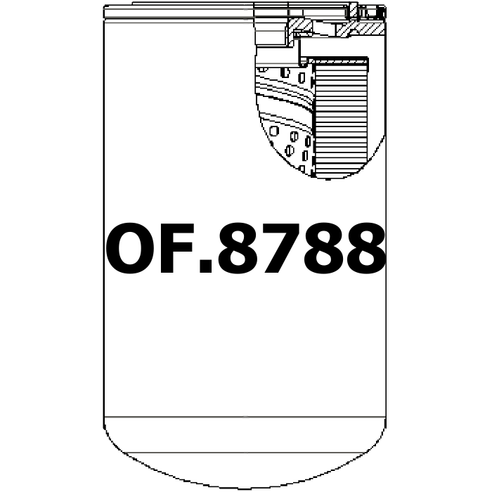Side of OF.8788 - Oil Filter