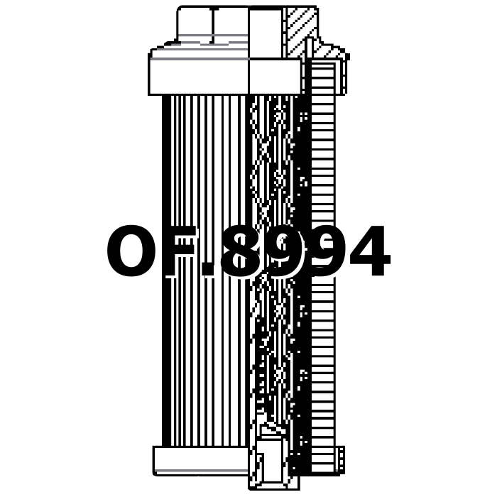Side of OF.8994 - Oil Filter