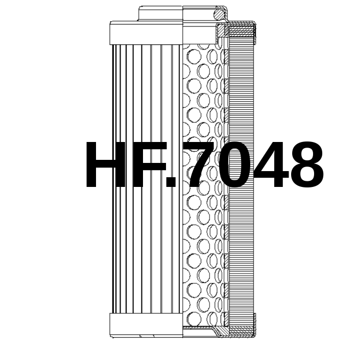 Side of HF.7048 - Hydrauliek filter