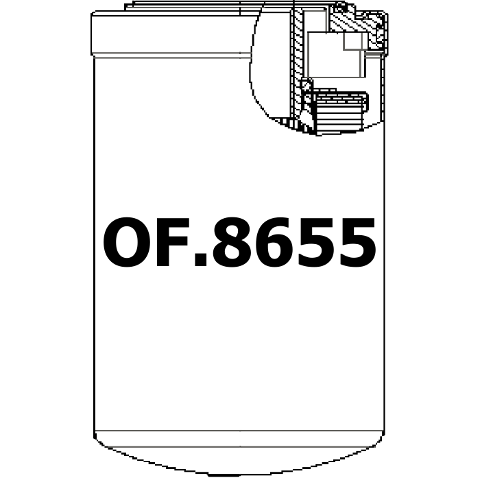 Side of Ac Delco AC2153 - Oil Filter