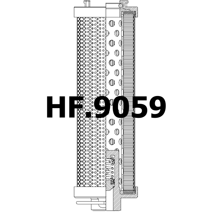 Side of Aebi 9810455 - Hydrauliek filter