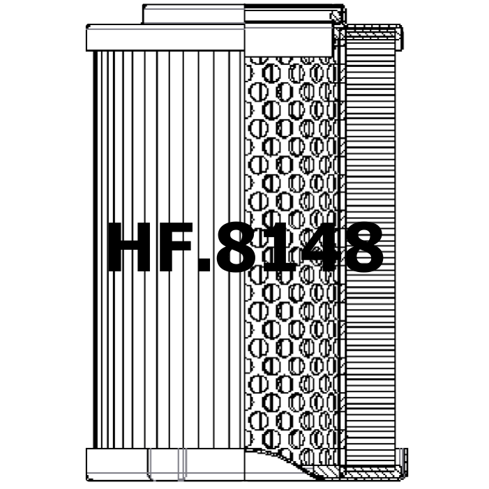 Side of Aiag HF3031N - Filtre hydraulique