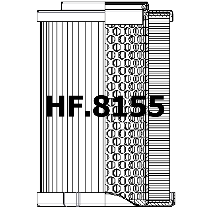 Side of Aiag HF3251F - Filtre hydraulique