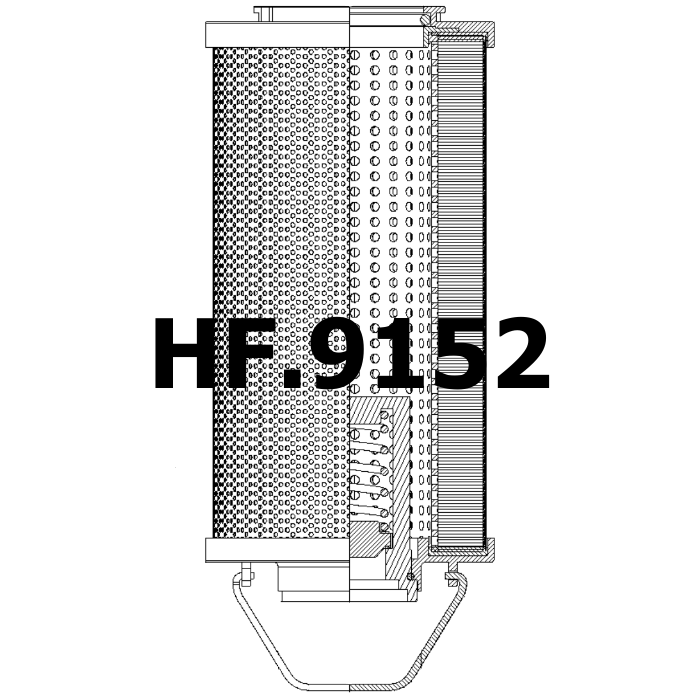 Side of Airfil AFPOVL2765 - Hydraulic Filter