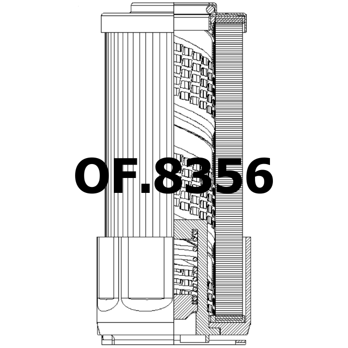 Side of Airfil AFPOVL610910 - Oil Filter