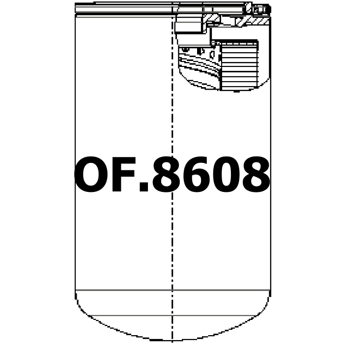 Side of Alco SP1207 - Oil Filter
