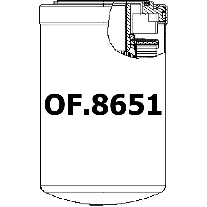 Side of Alco SP1219 - Oil Filter