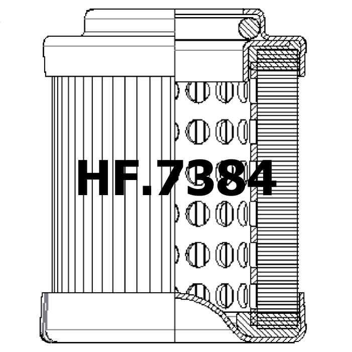 Side of Amada H02343 - Hydraulic Filter