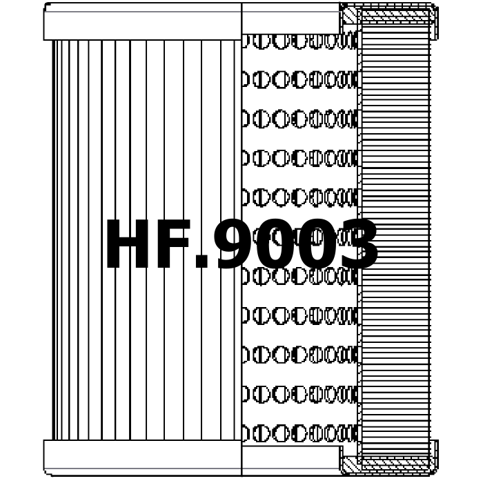Side of Atos SPCFE63025 - Hydrauliek filter