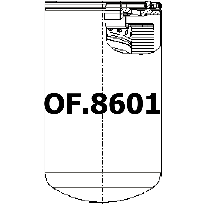 Side of Baldwin BT8379 - Ölfilter
