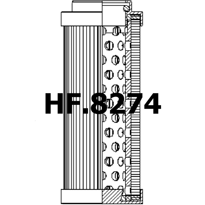 Side of Baldwin H8120 - Hydraulic Filter