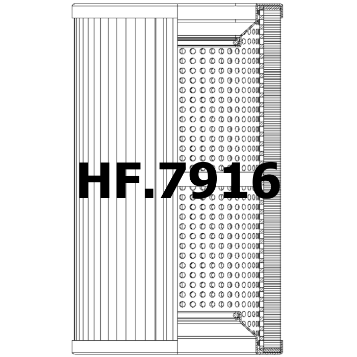 Side of Baldwin H9024 - Hydraulic Filter