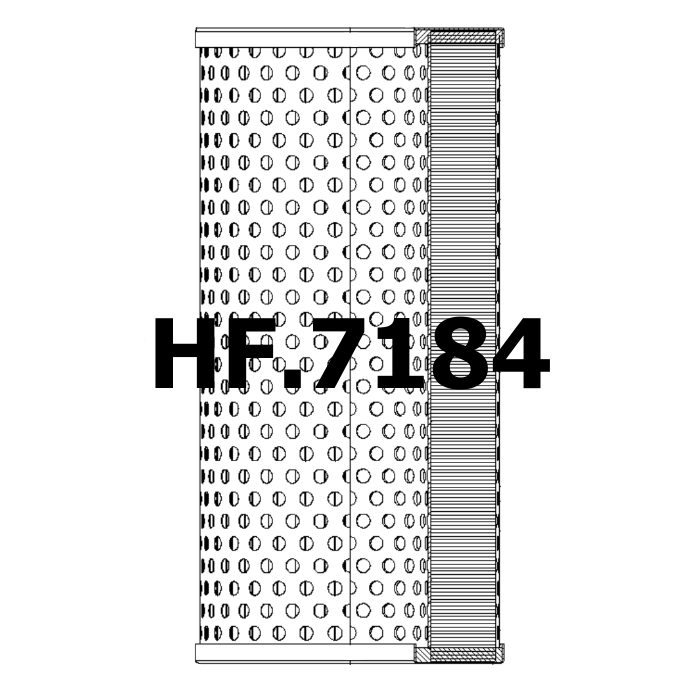 Side of Baldwin PT571 - Hydrauliek filter