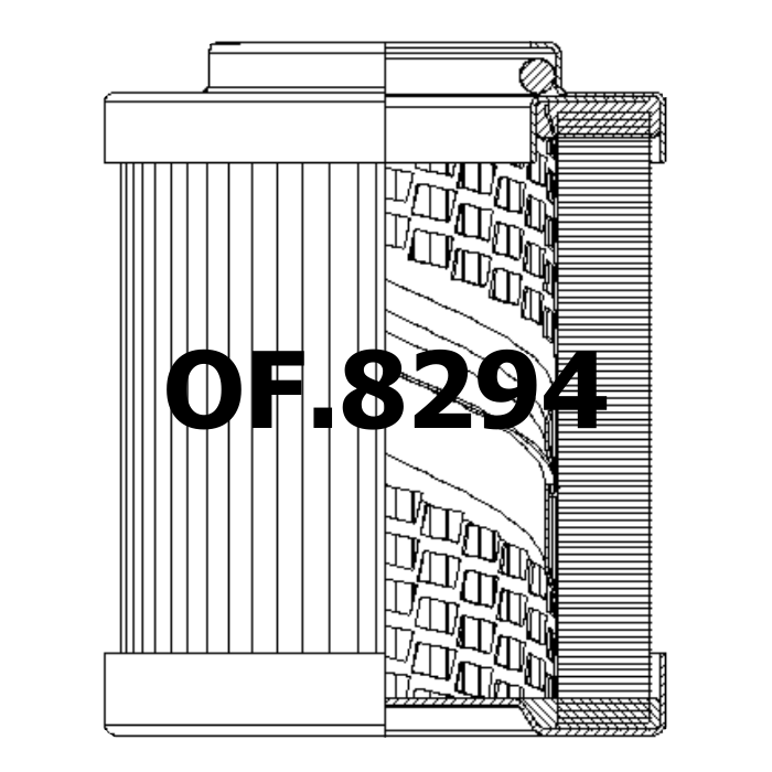 Side of Baldwin PT8975MPG - Oil Filter