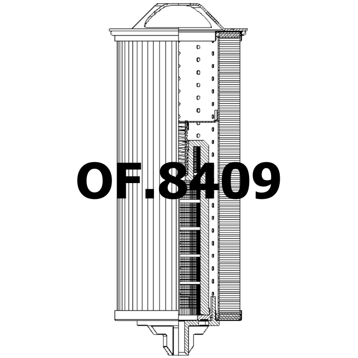 Side of Baldwin PT9129 - Oil Filter