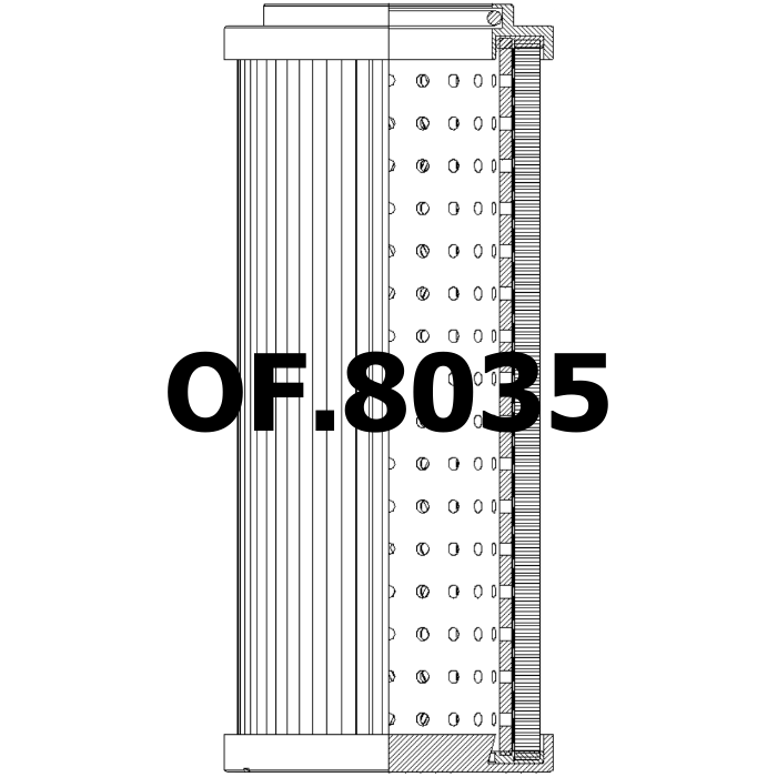 Side of Baldwin PT9177 - Oil Filter