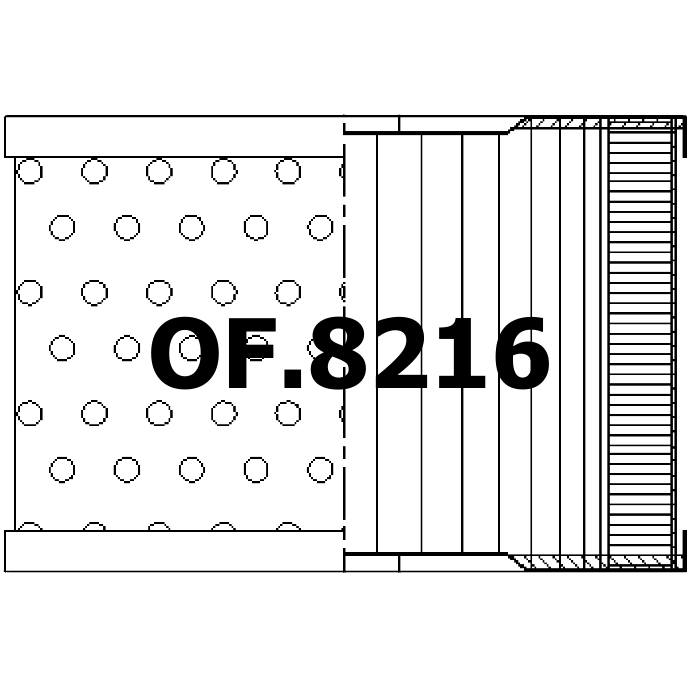 Side of Donaldson P176887 - Oil Filter