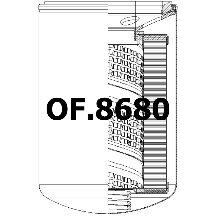 Side of Donaldson P569381 - Oil Filter