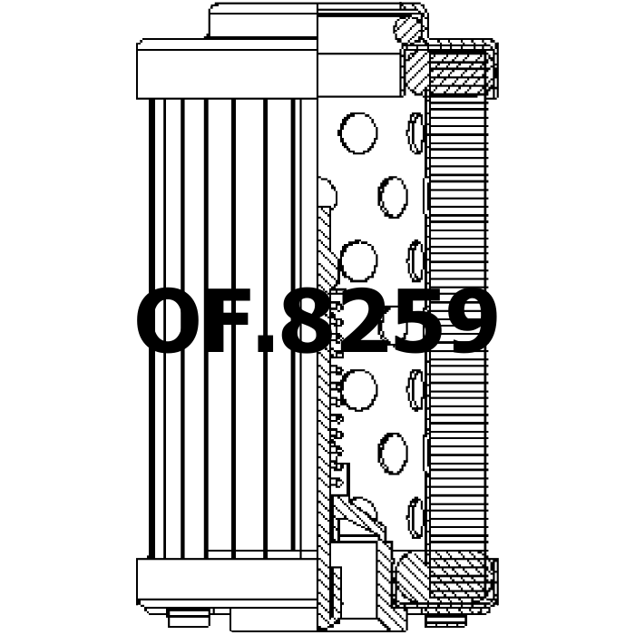 Side of Fai Filtri 025-4-0103 - Oil Filter