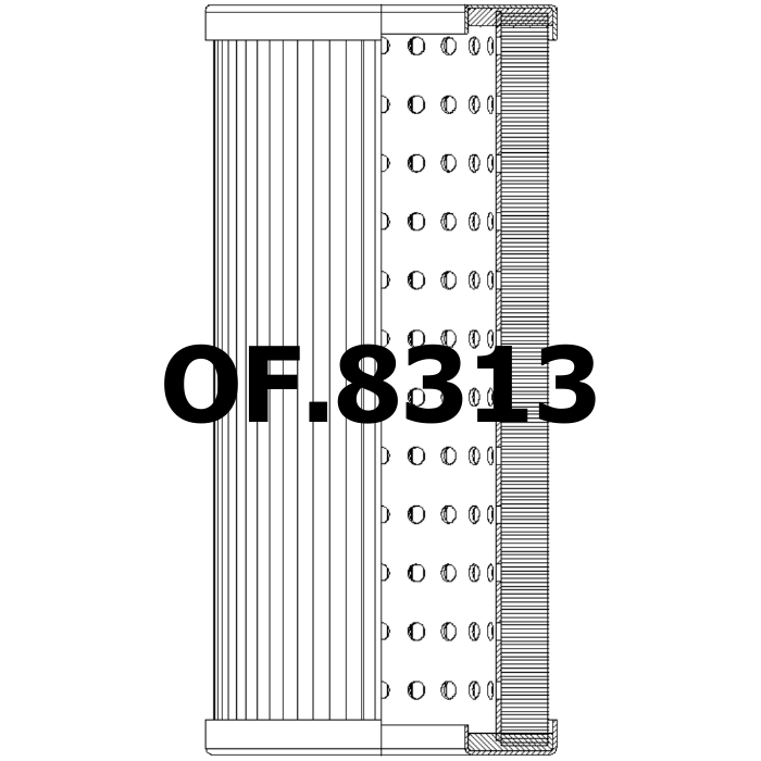 Side of Fai Filtri 025-4-0740 - Oil Filter