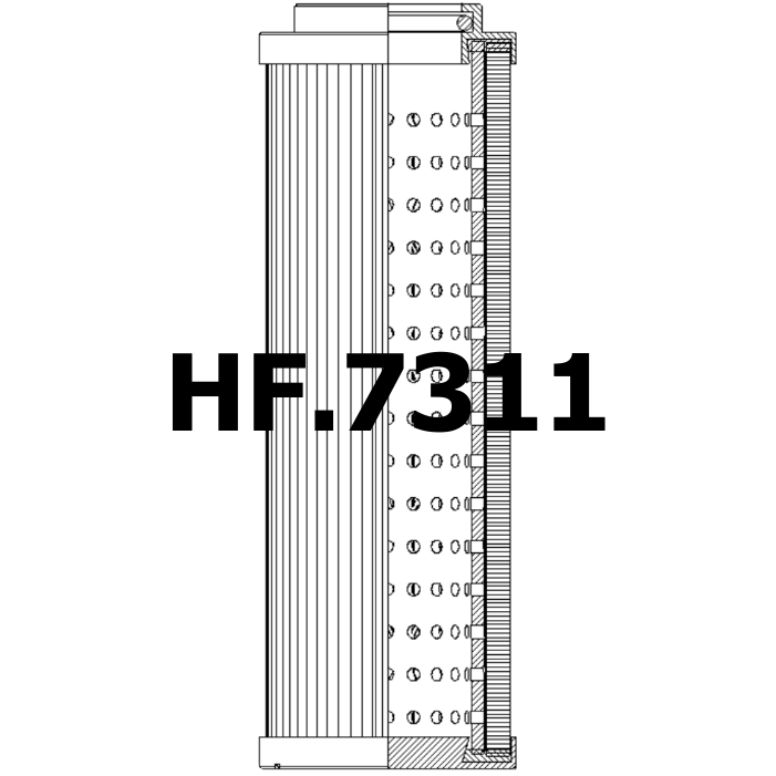 Side of Fai Filtri CF-01-E-240-A10-HA - Hydraulic Filter