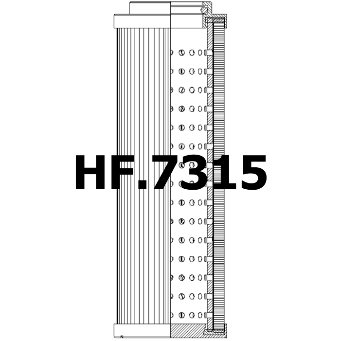 Side of Fai Filtri CF-01-E-240-A16-HA - Hydraulic Filter
