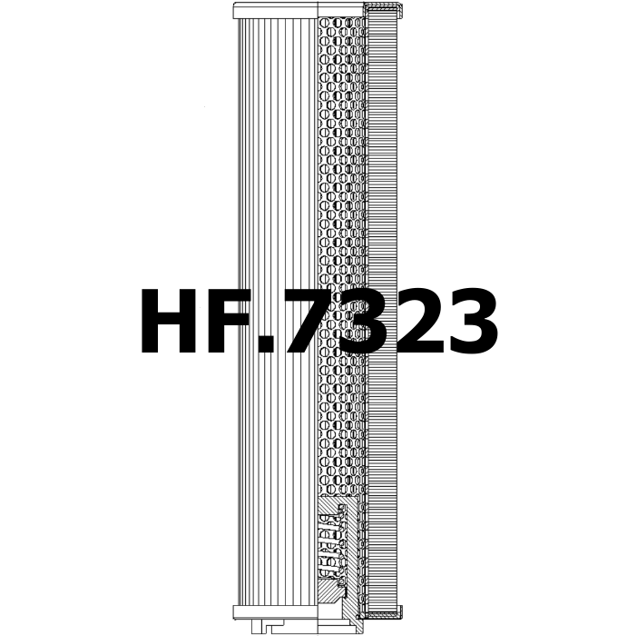 Side of Fai Filtri CF-01-E-330-B-A25-NV - Hydraulic Filter