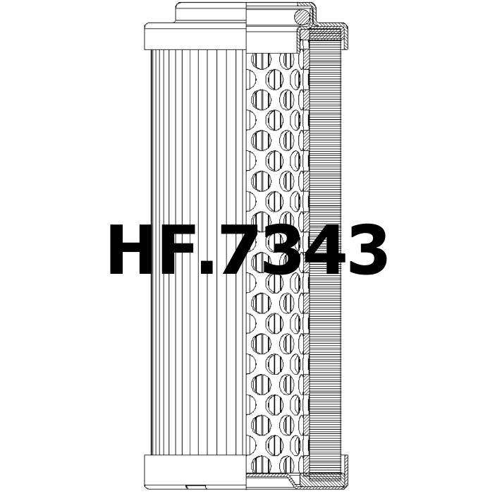 Side of Fai Filtri CF-01-E-60-M60-NA - Hydraulic Filter