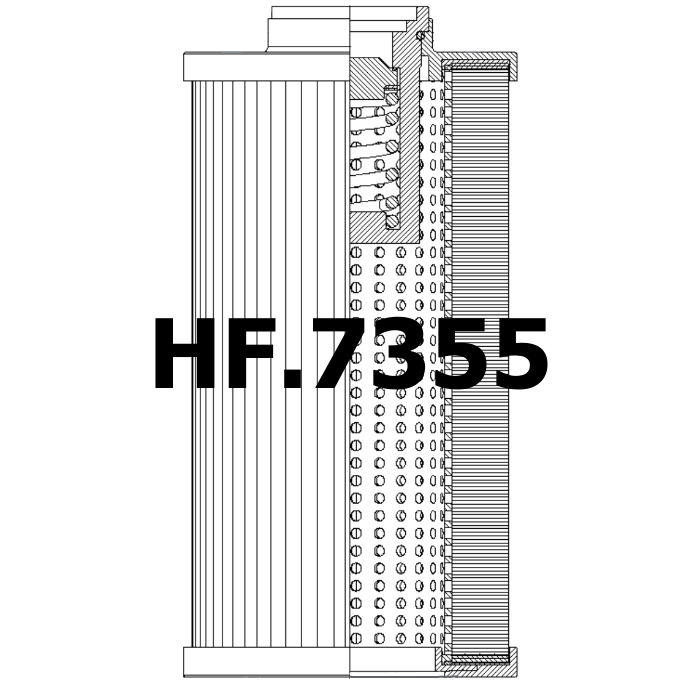 Side of Fai Filtri CF-01-E-950-B-A10-NV - Hydraulic Filter