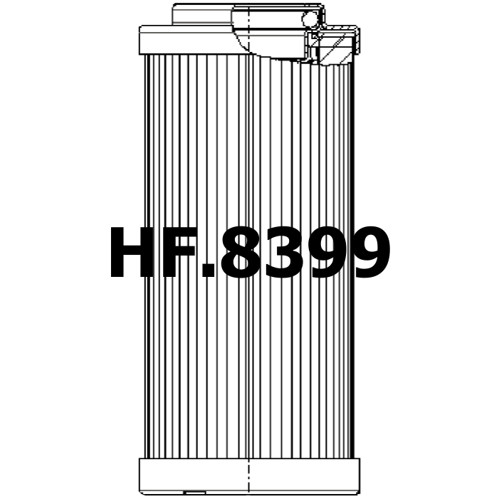 Side of Fai Filtri CF-DN-1000-A10-NA - Hydraulikfilter